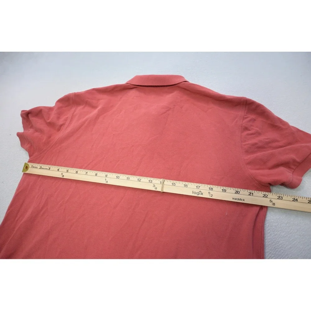 J. Crew Polo Shirt Mens Large Salmon Pink Casual Short Sleeve Excellent
